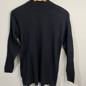 AE Sport & Co. Long Sleeve Women's Black‎ Ribbed Lightweight Sweater Size 1x